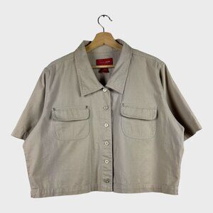 VENEZIA Jeans Button Front Womens Casual Cotton Shirt Blouse Size 16